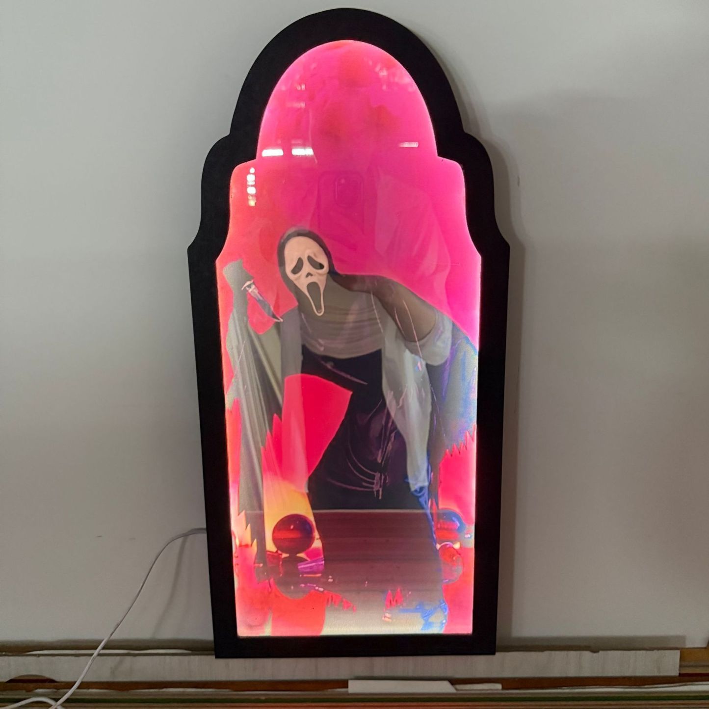 Halloween Ghost Mirror ~ Ghost stays on