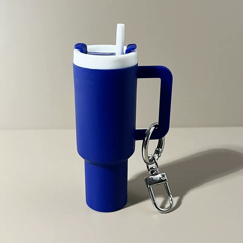 Mini Tumbler Keychain with Detachable Lipstick and Lip Gloss Storage