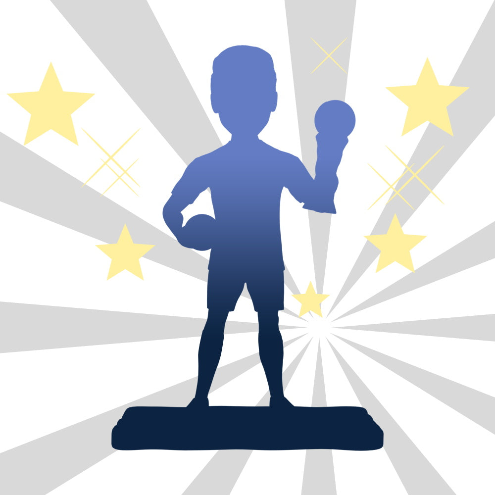 Fully Customizable 1 Person World Cup Winners Custom Bobblehead With Engraved Text