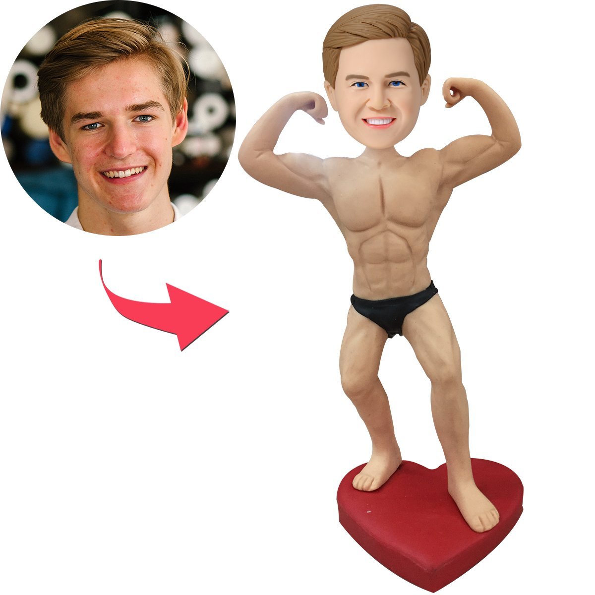 Body Builder Guy Custom Bobblehead
