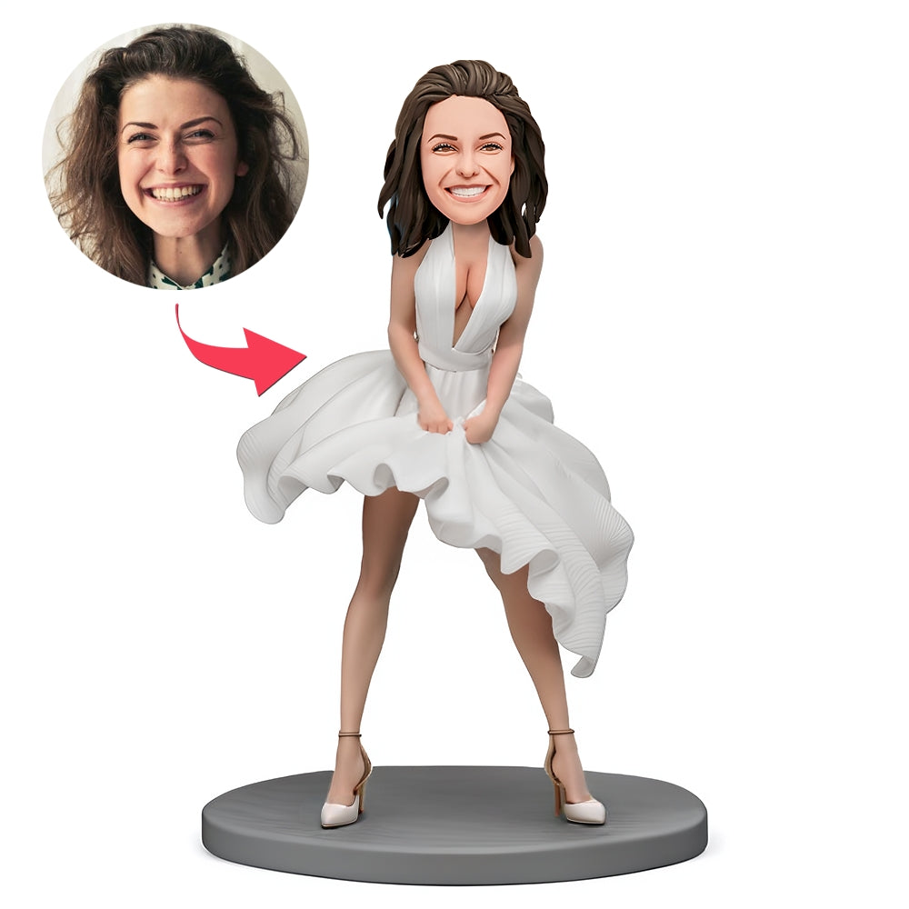 Bobblehead Personnalisé Sexy Et Confiant Marilyn Monroe Image Classique