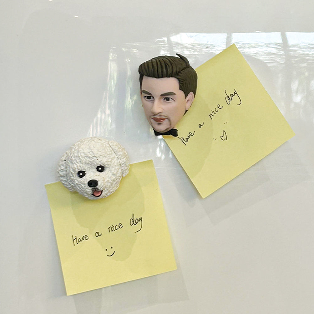Aimants De Réfrigérateur Personnalisés Avec Visage Bobblehead, Décoration Drôle Personnalisée