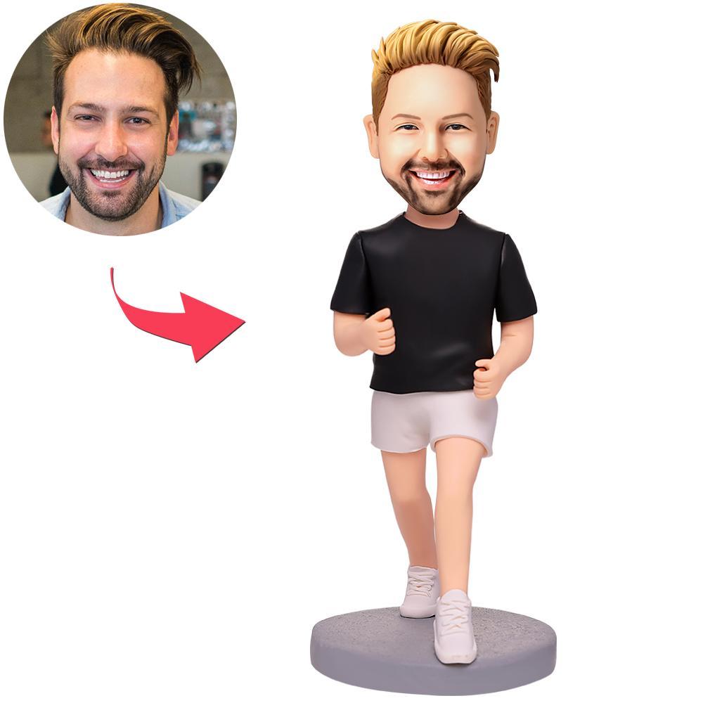Figurine Personnalisée Homme qui court avec texte gravé