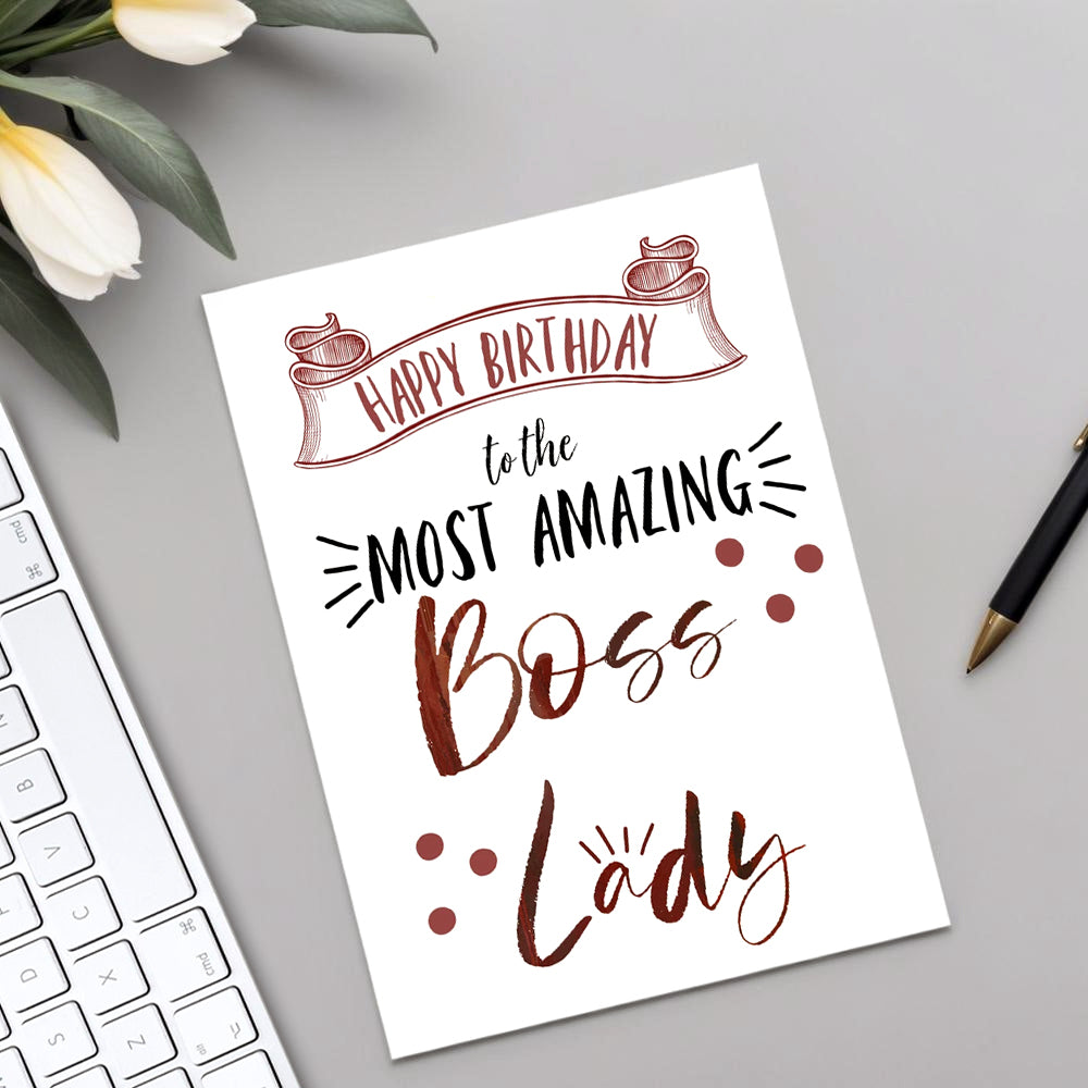 Boss-tageskarte Für Ihn. Boss-geburtstagskarte. Grußkarte Für Boss