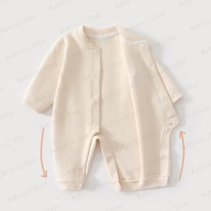 Baby Mushroom Patch Waffle Romper - image 6