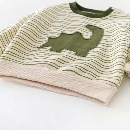 Baby Dinosaur Stripe Green Top or Pants - image 7