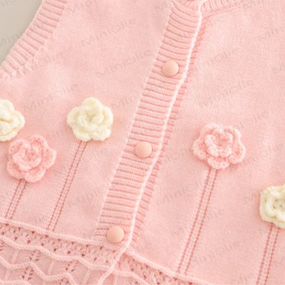 Baby Toddler Girl Flower Bow 3-piece Set - image 7