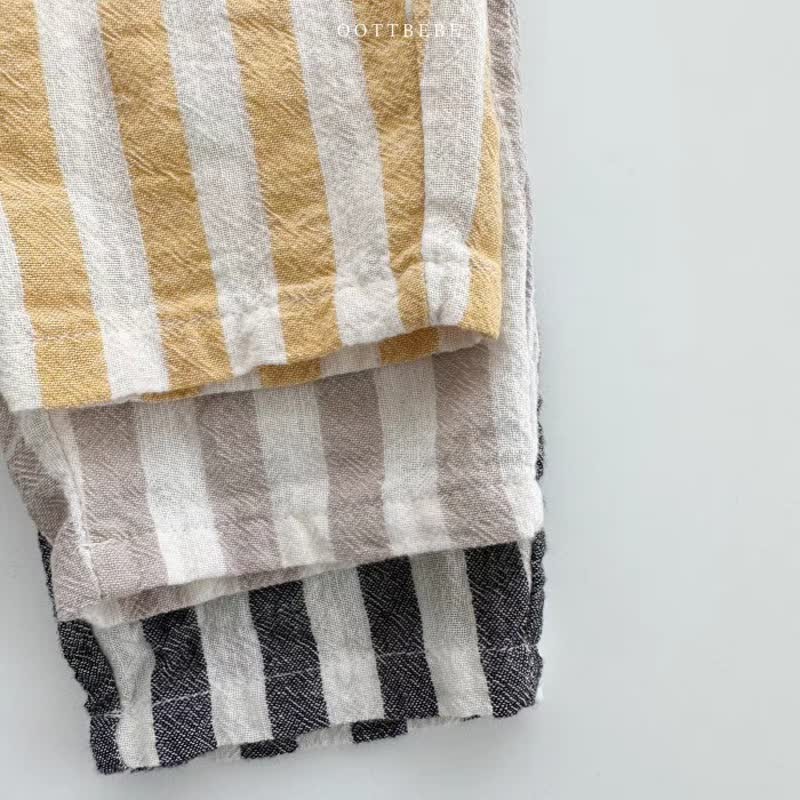 Baby Striped Drawstring Casual Pants - image 14