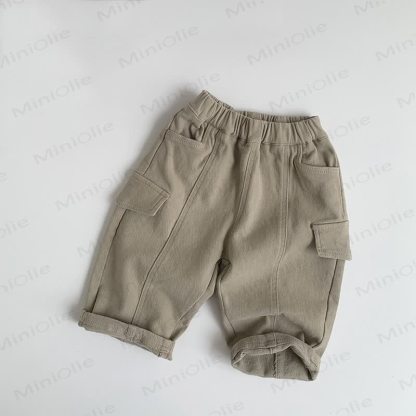 Baby Toddler Fleece Lined Solid Color Pants - Taupe - 8Y - image 4