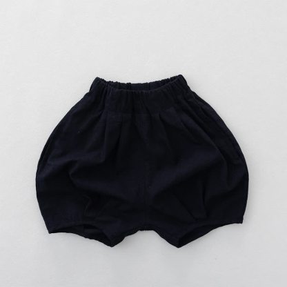 Toddler Cotton Solid Color Shorts - Navy - 6-7T - image 3