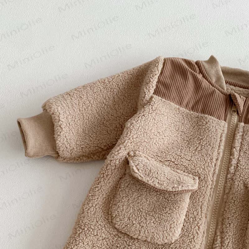  Baby Lamb Wool Warm Romper - image 5