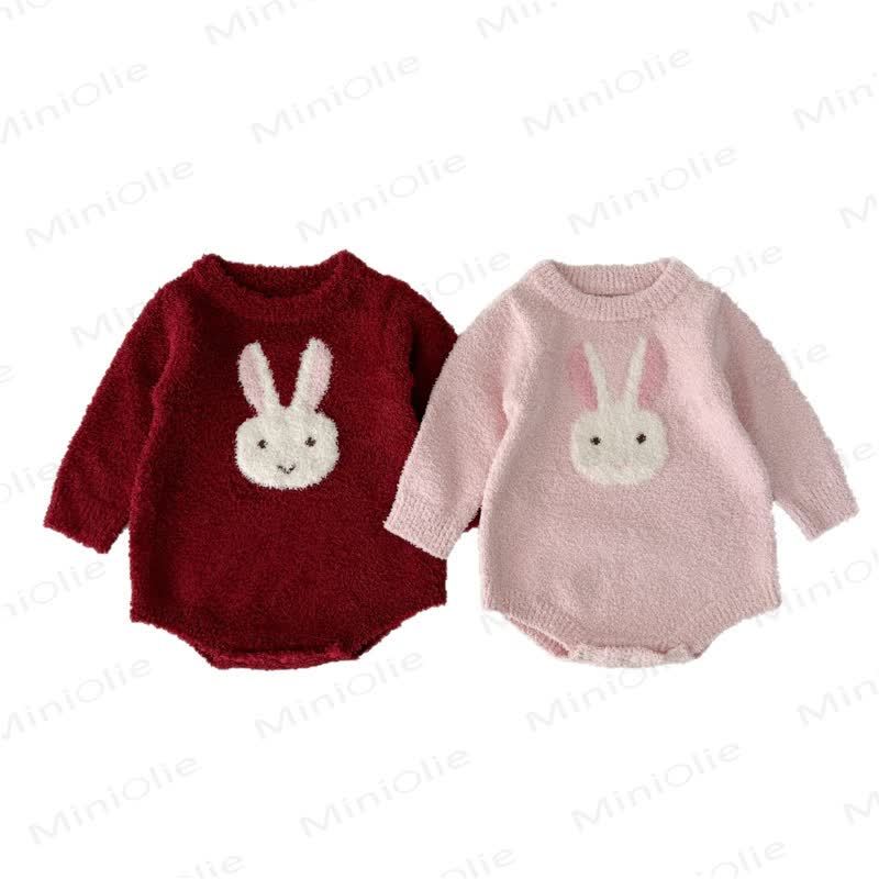 Baby Bunny Fleece Bodysuit - image 7