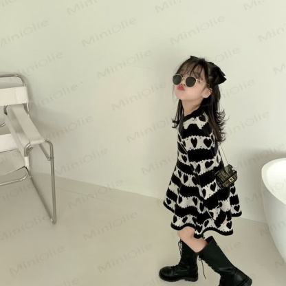 Toddler Kid Girl Love Knit Dress - image 5