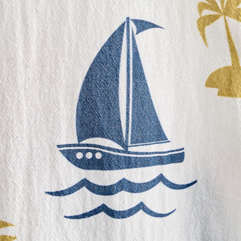 Baby Toddler Sailboat Shirt and Shorts 2-piece Set - image 8