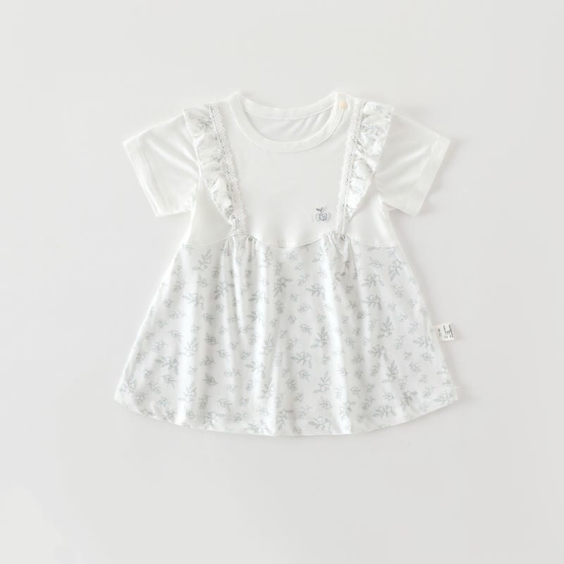Baby Toddler Girl Flutter/Short Sleeve Summer Dress - Green Cherry - 18-24M - image 4