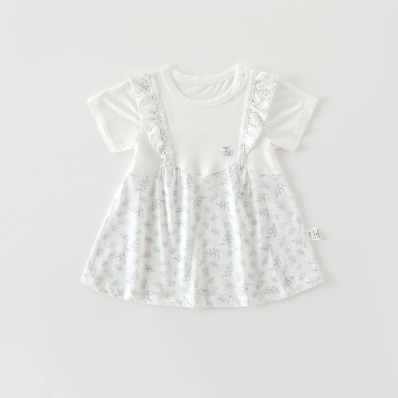 Baby Toddler Girl Flutter/Short Sleeve Summer Dress - Green Cherry - 18-24M - image 4