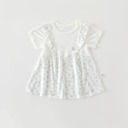 Baby Toddler Girl Flutter/Short Sleeve Summer Dress - Green Cherry - 18-24M - image 4