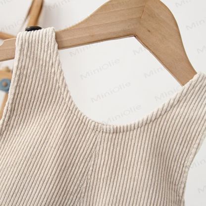 Baby Toddler Doggy Ear Cord Fleece Lined Overalls - image 12