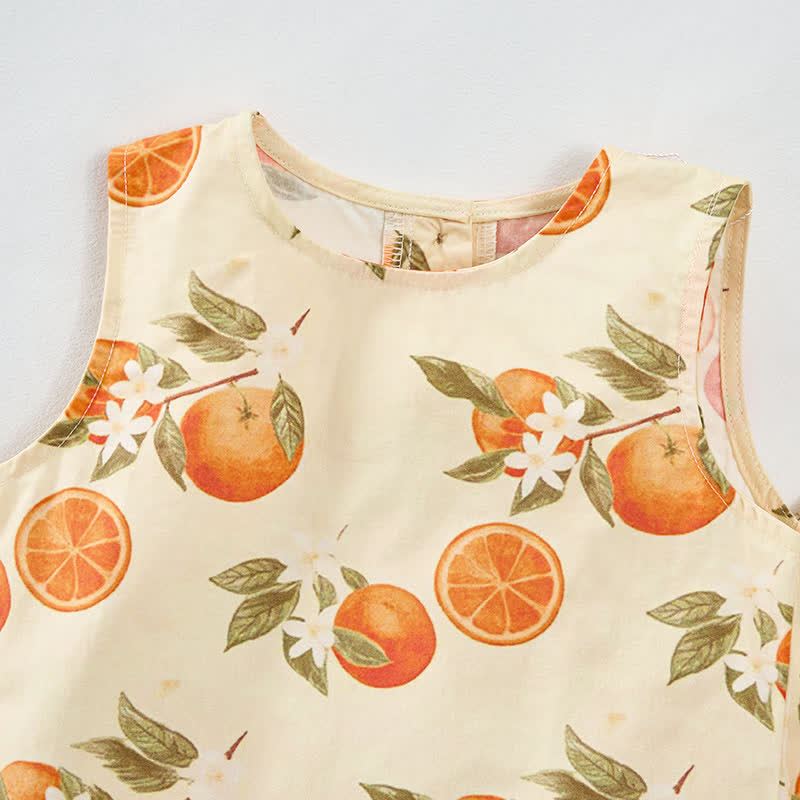 Baby Toddler Orange Sleeveless 2-piece Set - image 4