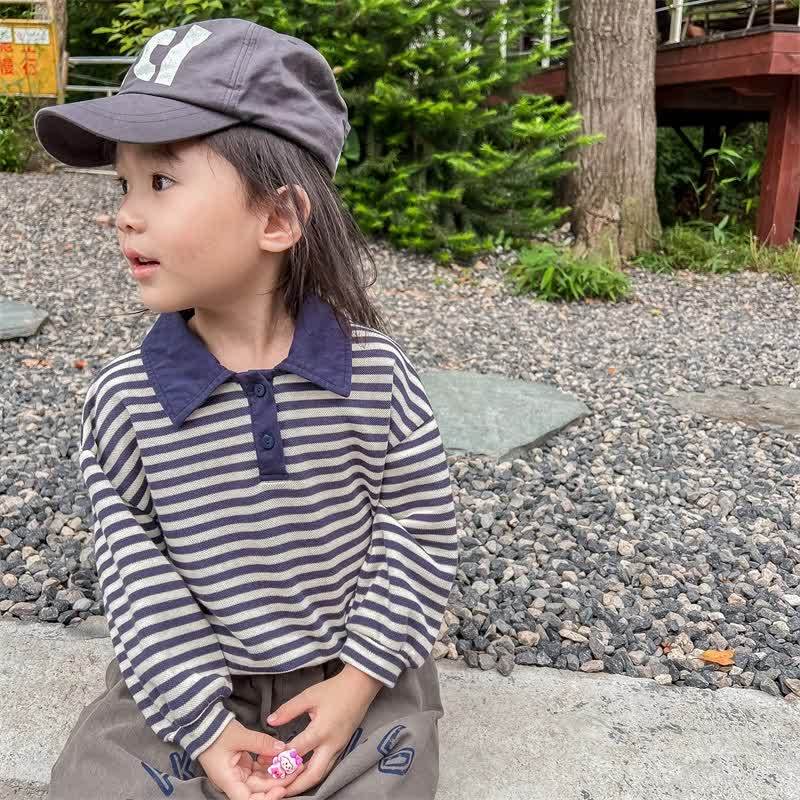 Toddler Polo Striped Casual Soft T-shirt - image 4