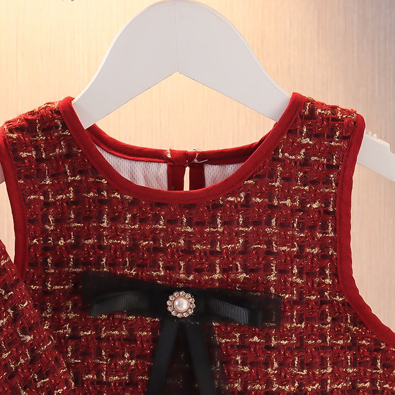 Baby Toddler Bow Sweet Red Set - image 12