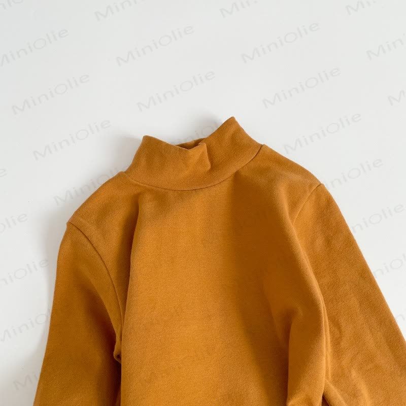 Toddler Retro Solid Color Soft T-shirt - Dark Yellow - 9-11T - image 6