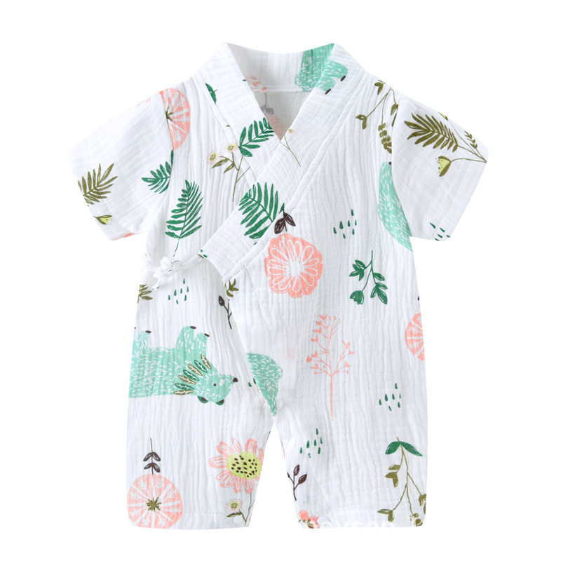 Baby Kimono Romper - White Bear - 18-24M - image 8