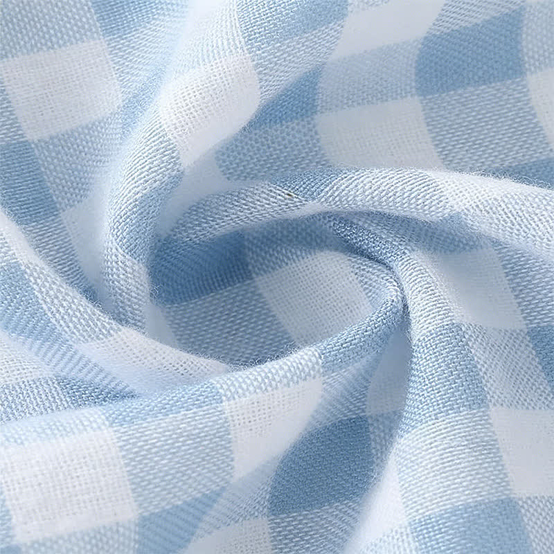 Baby Girls Peter Pan Collar Bunny Gingham Romper - image 6