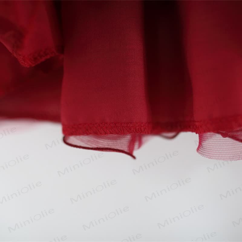 Baby Girl Bow Beading Mesh Dress - image 13