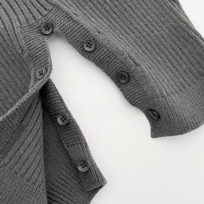 Baby Solid Color Knitted Overalls - image 13