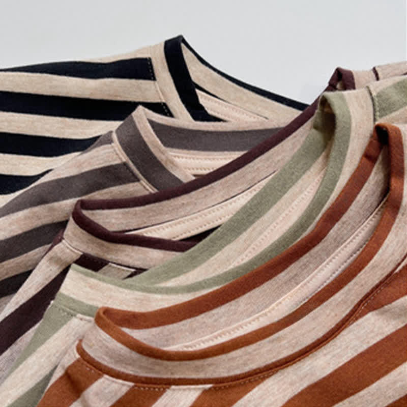 Toddler Striped Crew Neck T-shirt - image 8
