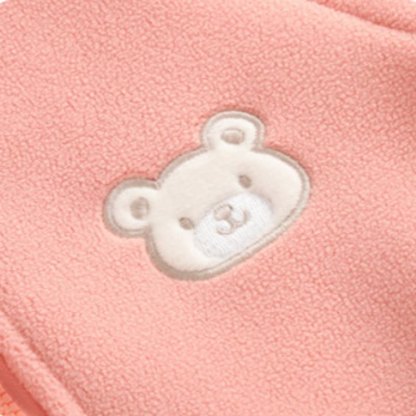 Toddler Baby Bear Patch Fleece Zip Up 2-piece Set - image 10