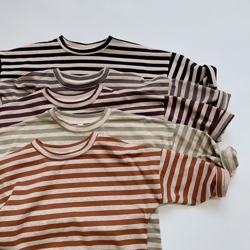 Toddler Striped Crew Neck T-shirt - image 7