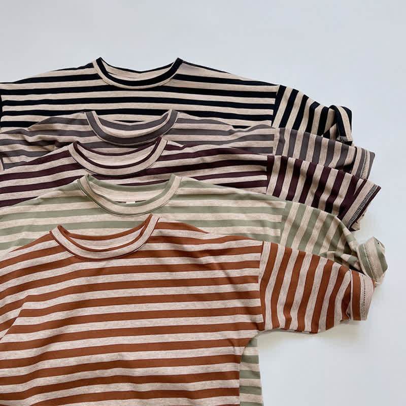 Toddler Striped Crew Neck T-shirt - image 7