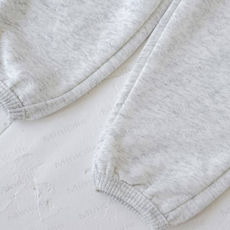 Baby Girl Solid Color 2-piece Sweatshirt Set - image 16