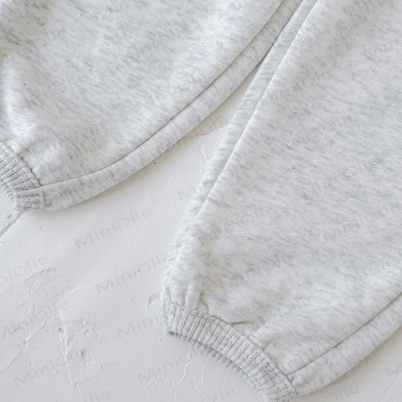 Baby Girl Solid Color 2-piece Sweatshirt Set - image 16