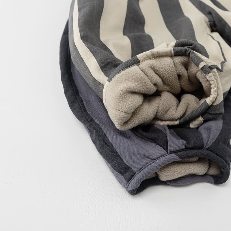 Baby Toddler Stripe Fleece Lined Pants - image 6