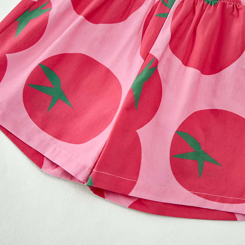Baby Toddler Tomato Pink Top and Shorts 2-piece Set - image 8