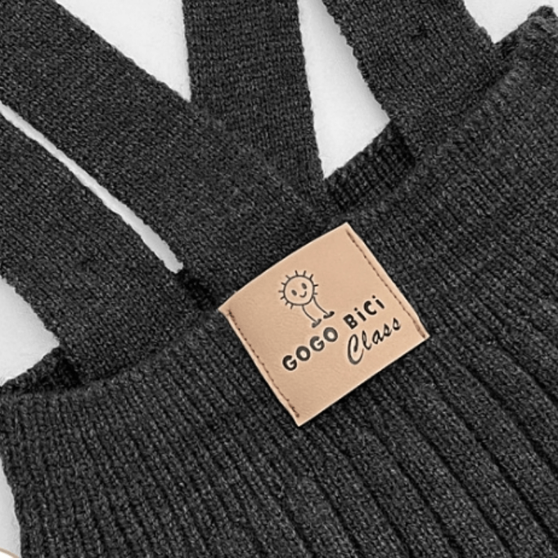 Baby Solid Color Knitted Overalls - image 6