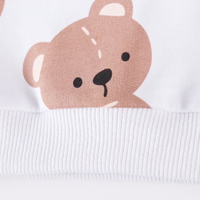 Toddler Teddy Bear Sweatshirt and Striped Pants 2-piece Set - image 6