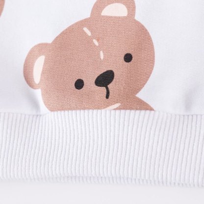 Toddler Teddy Bear Sweatshirt and Striped Pants 2-piece Set - image 6