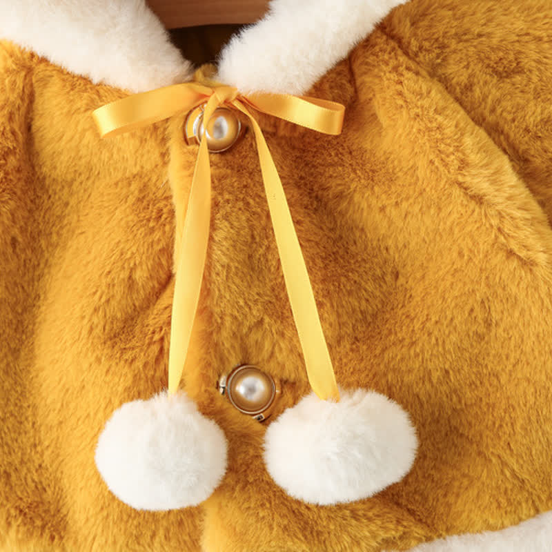 Baby Reindeer Fleece Hooded Warm Cape - image 13