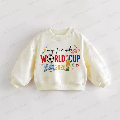 MY FIRST WORLD CUP 2026 Baby Toddler Cream Sweatshirt - Cream - 3-5T - image 1