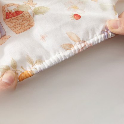 Baby Toddler White Animal and Fruit Print Top and Shorts 2-piece Set - image 6