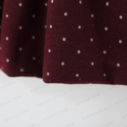 Baby Girl Bow Dot Lace Fleece Lined Dress - image 8