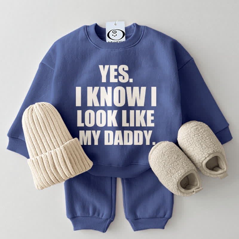 YES I LOOK LIKE MY DADDY Baby 2-Piece Set - Blue - 2-3T - image 5