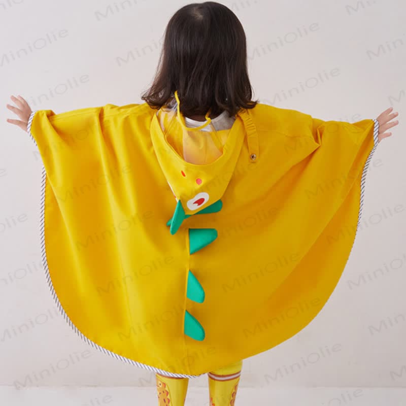 Toddler Dinosaur Hooded Cloak Raincoat - image 6 - image 7