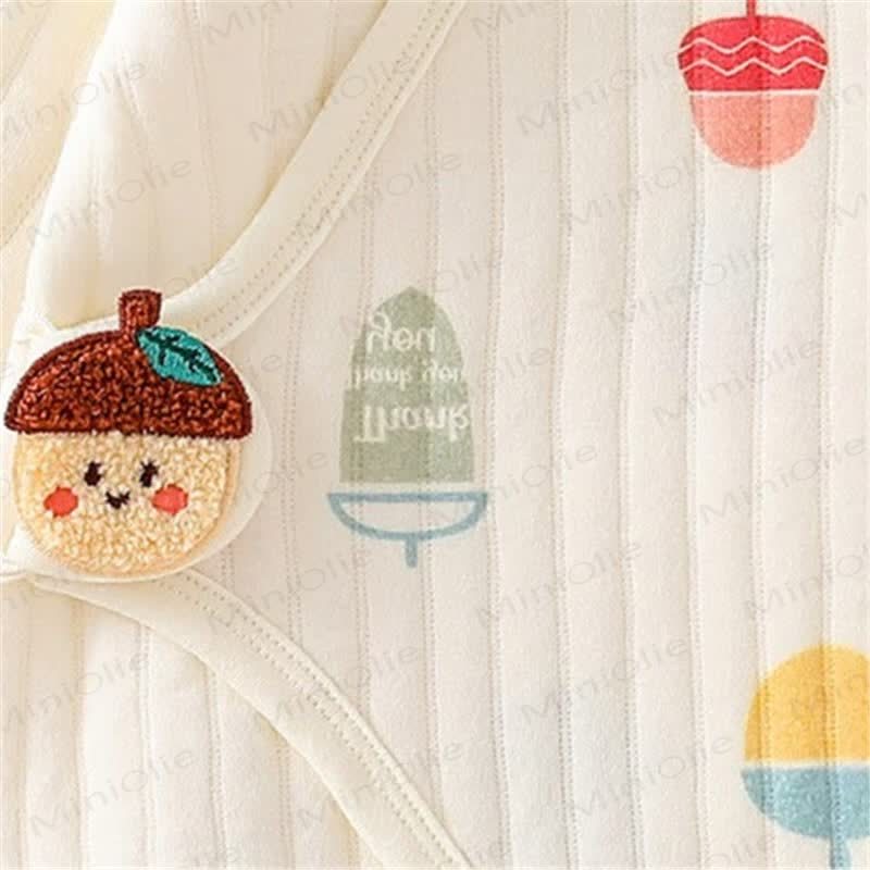 Baby Newborn Pinecone Kimono Seamless Romper - image 3