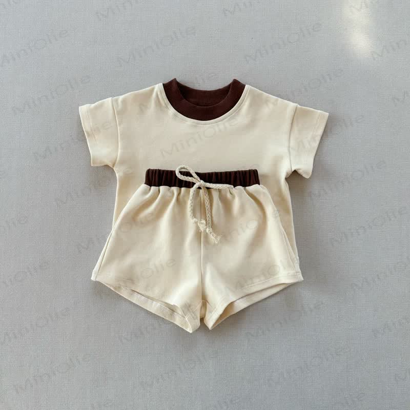 Baby 2-Piece Soft Sweatsuit Loose Set - Apricot - 3-5T - image 14