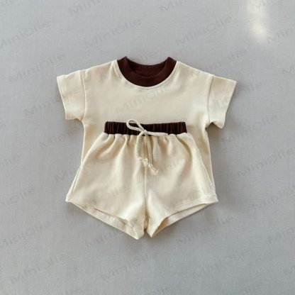 Baby 2-Piece Soft Sweatsuit Loose Set - Apricot - 3-5T - image 14